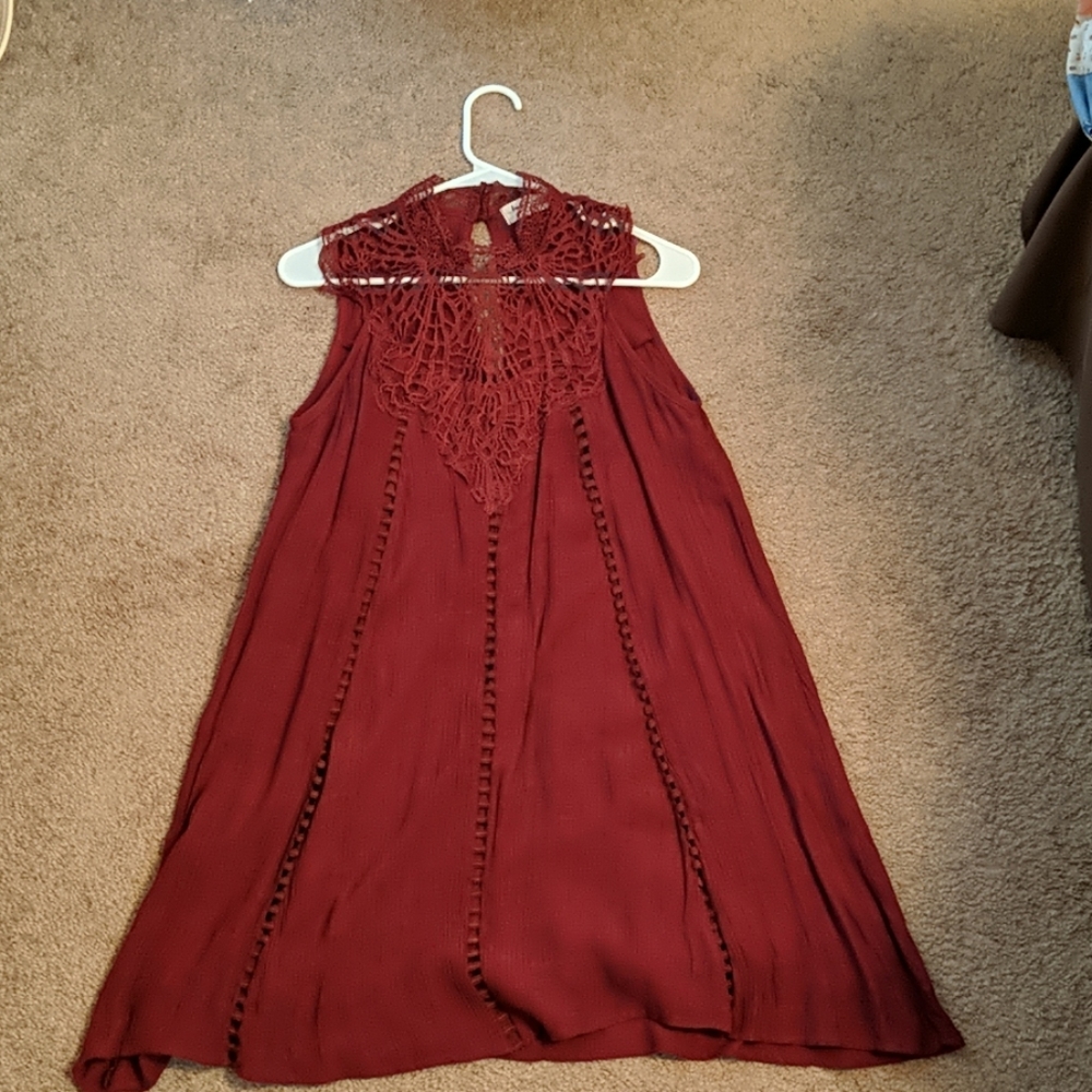 Lace top dress